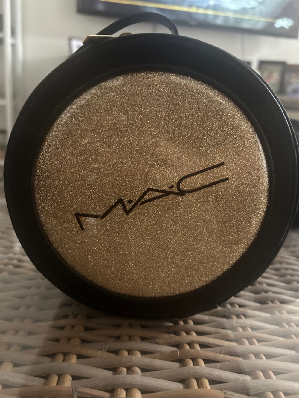 MAC Cosmetics Metallic Gold Cosmetic Case